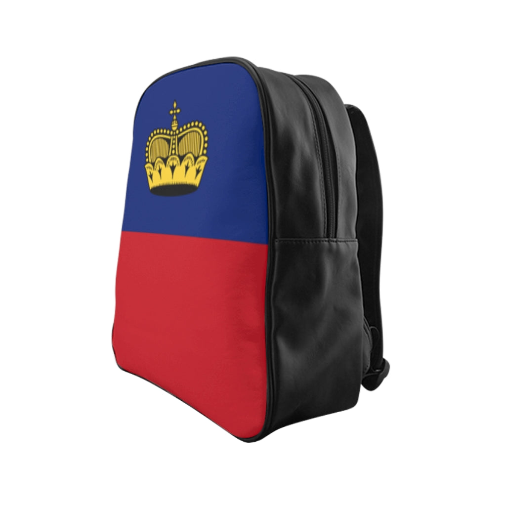 LIECHTENSTEIN FLAG School Backpack