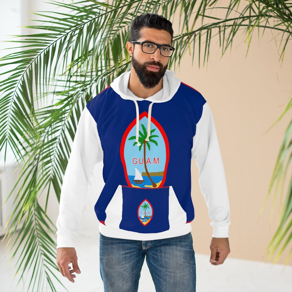 Guam AOP Unisex Pullover Hoodie