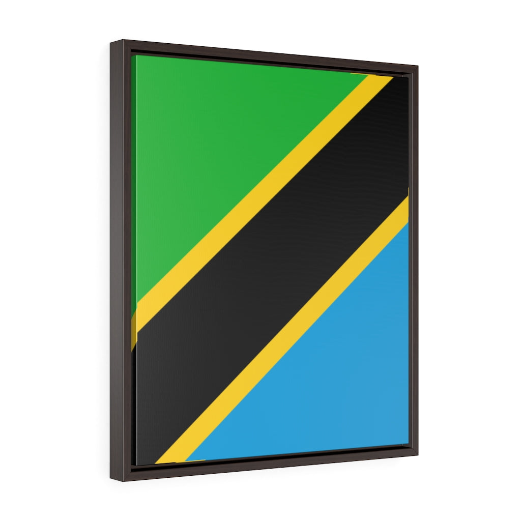 TANZANIA Vertical Framed Premium Gallery Wrap Canvas