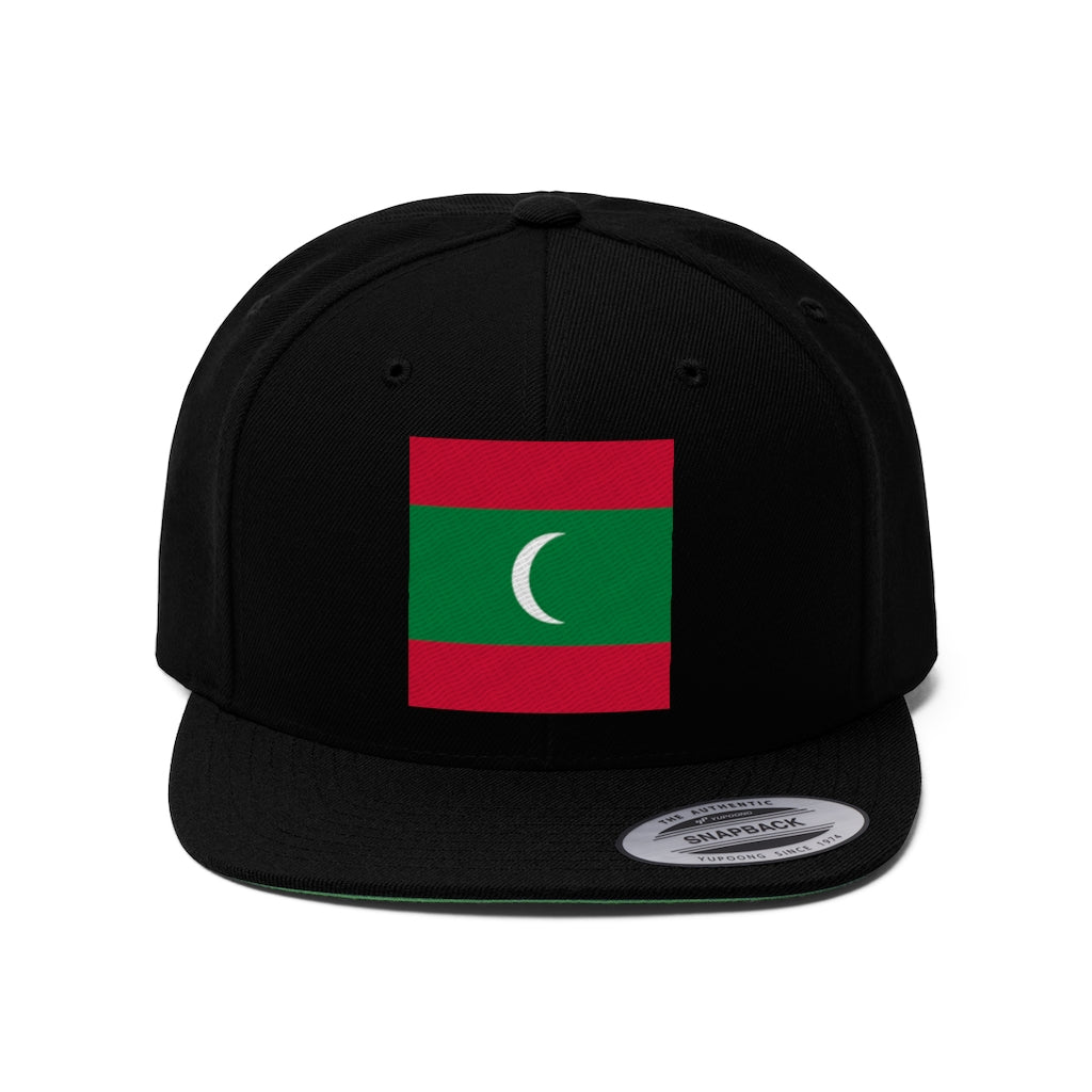 MALDIVES Unisex Flat Bill Hat