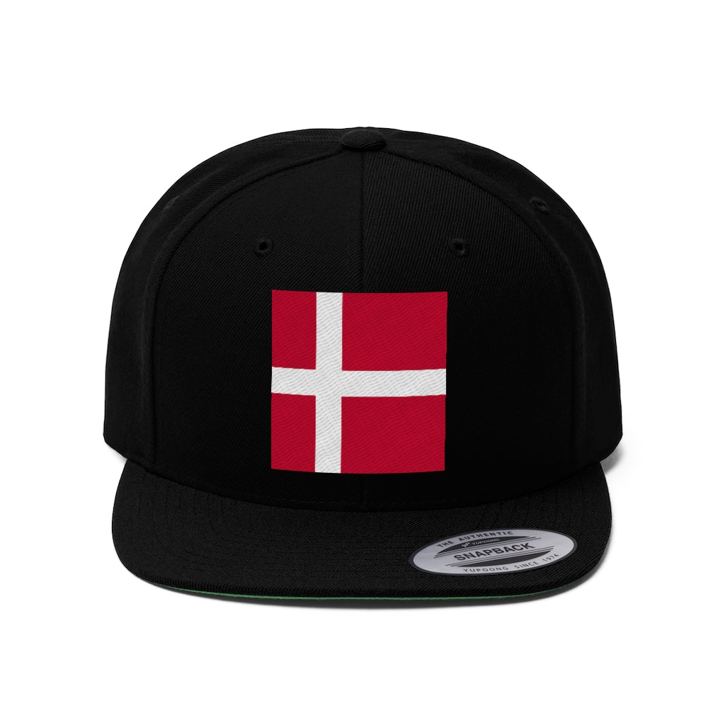 DENMARK Unisex Flat Bill Hat