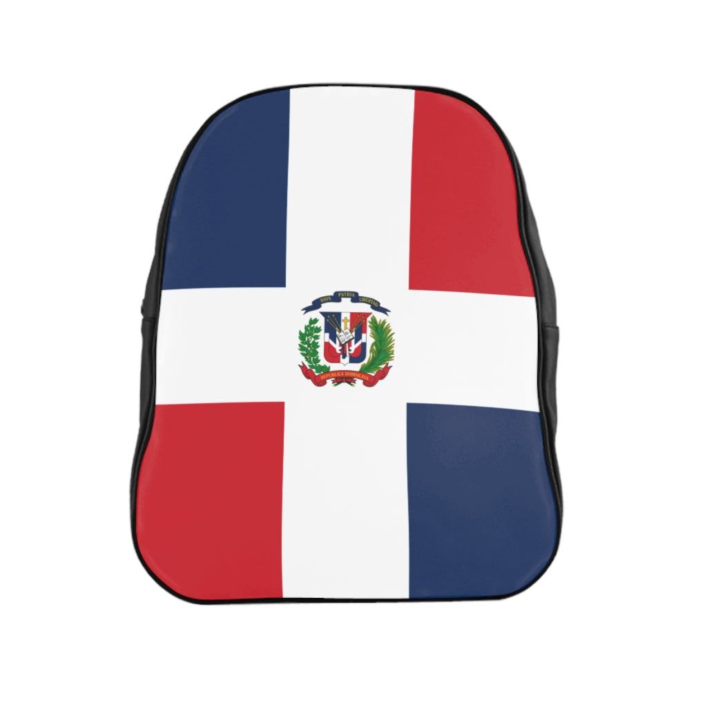 DOMINICAN REPUBLIC FLAG School Backpack