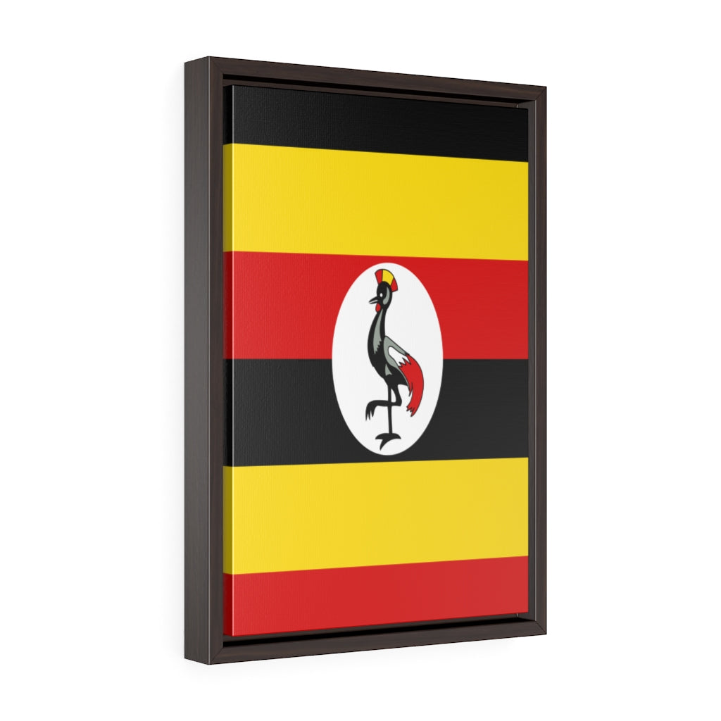 UGANDA Vertical Framed Premium Gallery Wrap Canvas