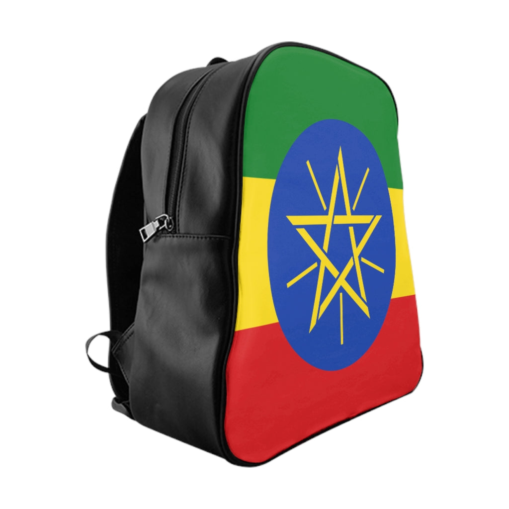 ETHIOPIA FLAG School Backpack