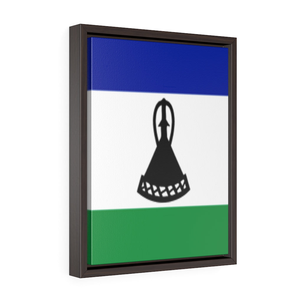 LESOTHO Vertical Framed Premium Gallery Wrap Canvas