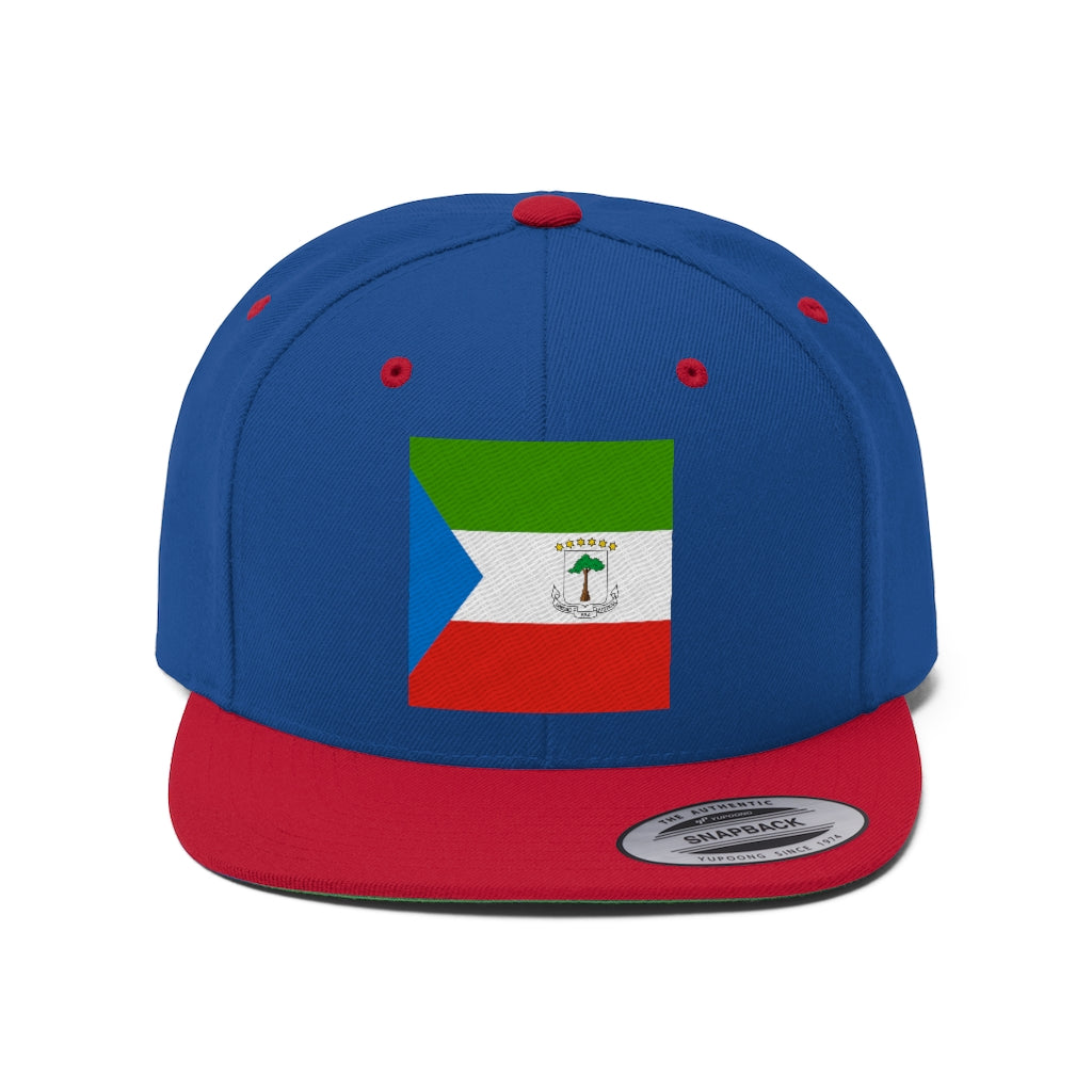 EQUATORIAL GUINEA Unisex Flat Bill Hat