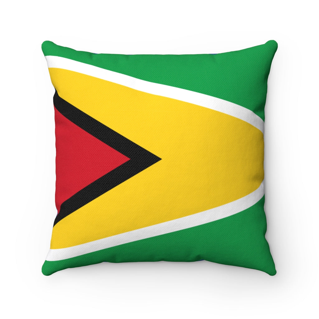 Guyana flag Spun Polyester Square Pillow