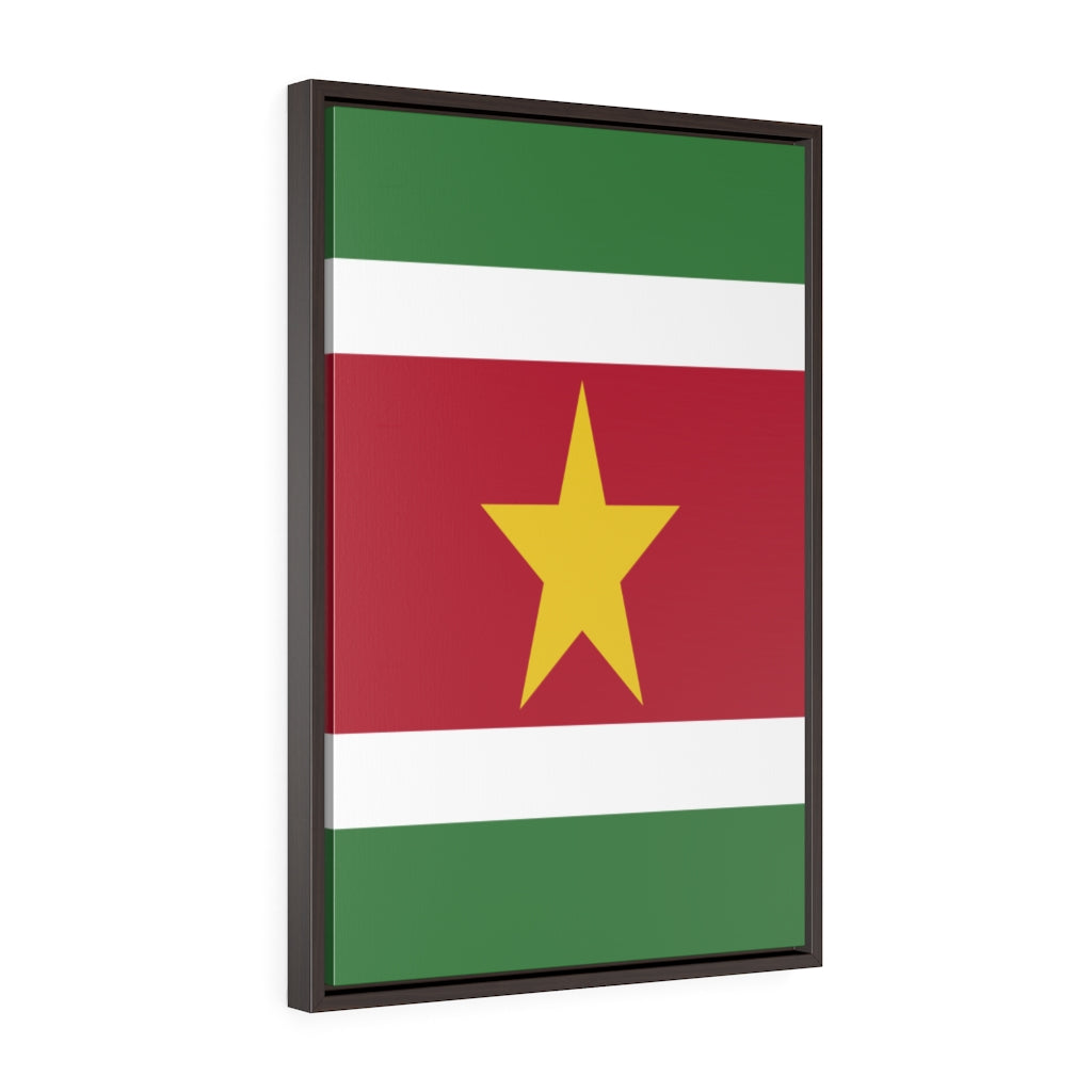 SURINAME Vertical Framed Premium Gallery Wrap Canvas