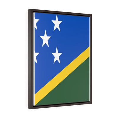 SOLOMON ISLANDS Vertical Framed Premium Gallery Wrap Canvas