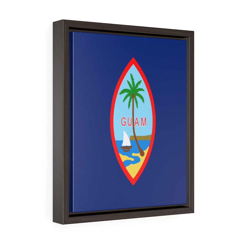 GUAM Vertical Framed Premium Gallery Wrap Canvas