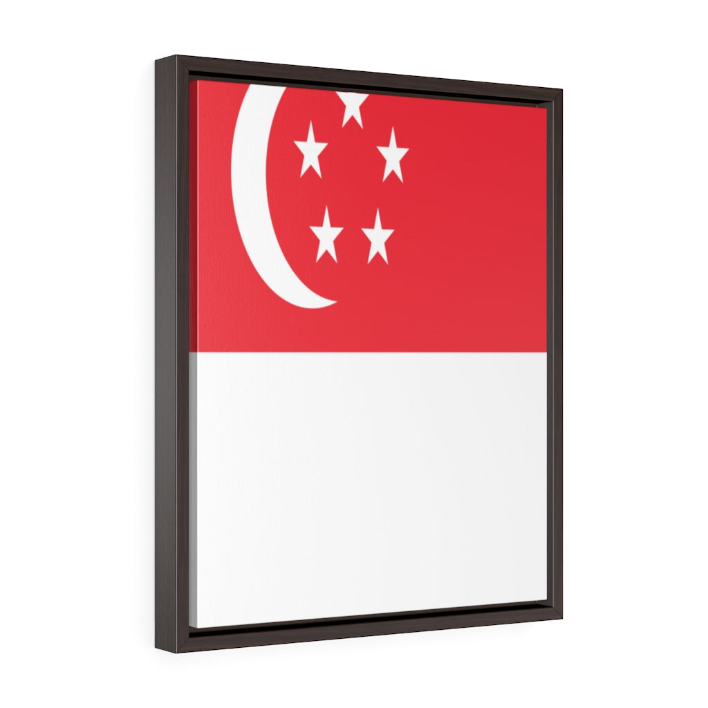 SINGAPORE Vertical Framed Premium Gallery Wrap Canvas