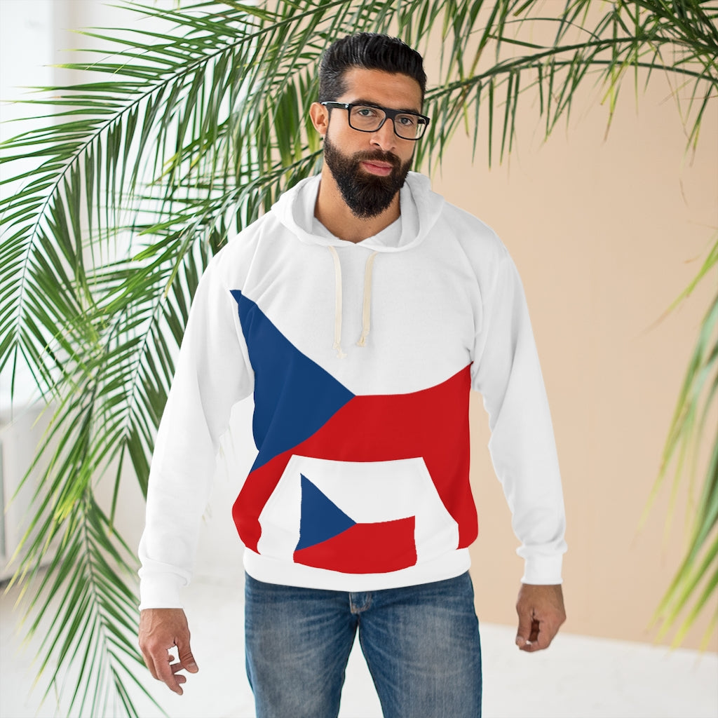 Czech republic AOP Unisex Pullover Hoodie