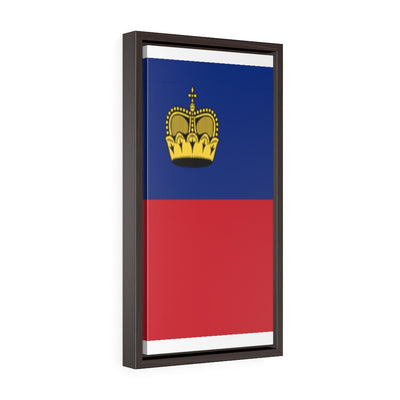 LIECHTENSTEIN Vertical Framed Premium Gallery Wrap Canvas