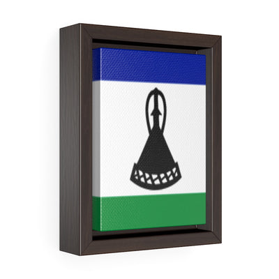 LESOTHO Vertical Framed Premium Gallery Wrap Canvas