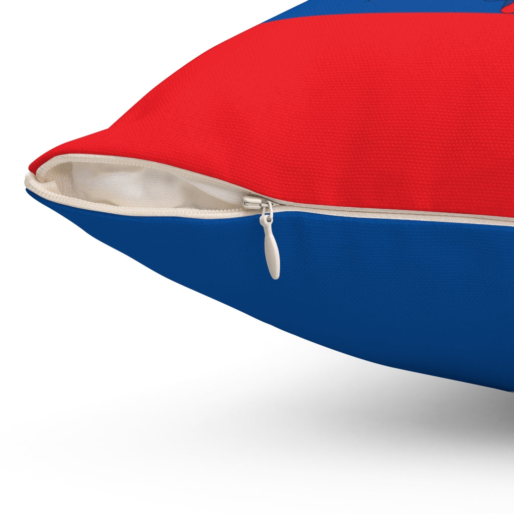 Eucador flag Spun Polyester Square Pillow