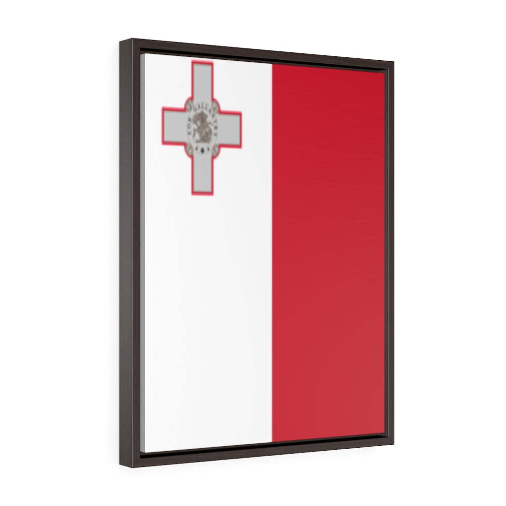 MALTA Vertical Framed Premium Gallery Wrap Canvas