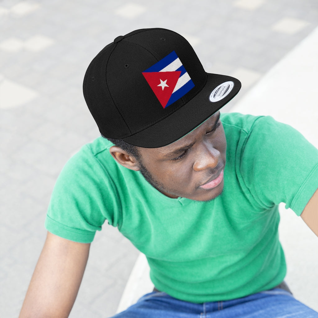 CUBA Unisex Flat Bill Hat