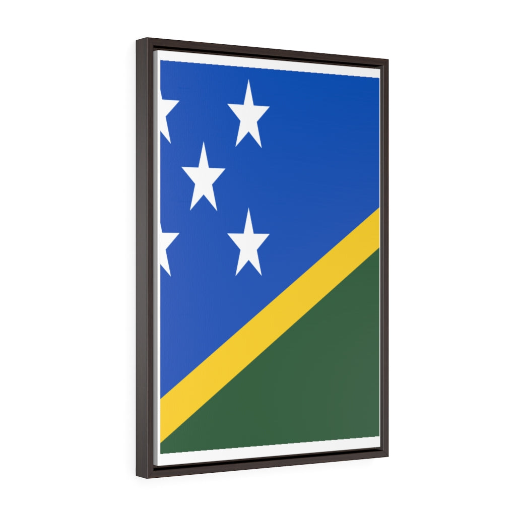 SOLOMON ISLANDS Vertical Framed Premium Gallery Wrap Canvas