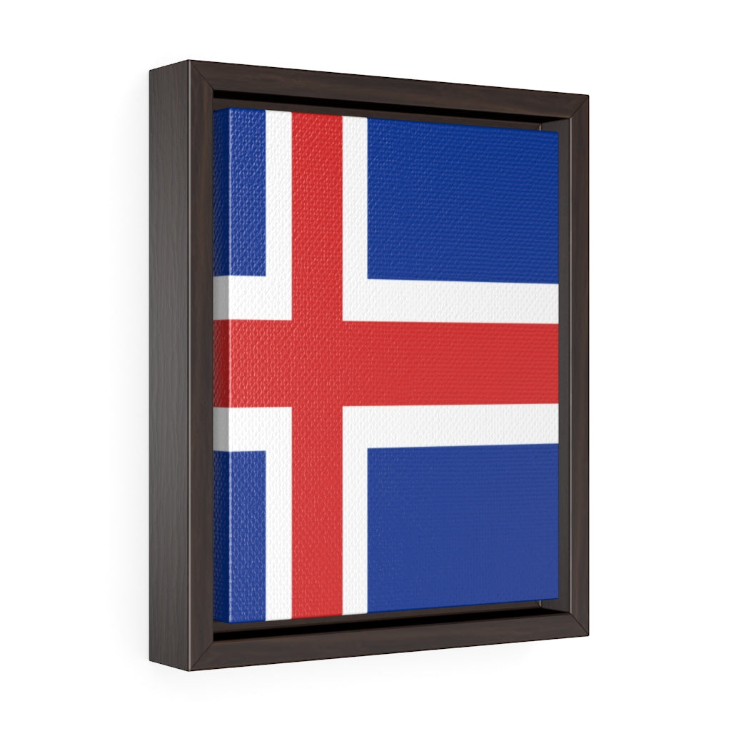 ICELAND Vertical Framed Premium Gallery Wrap Canvas