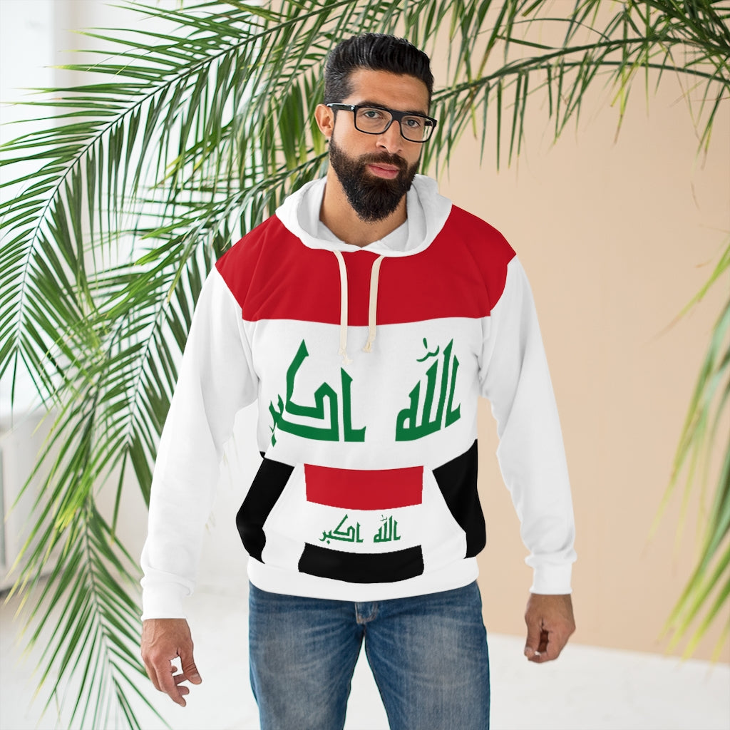 Iraq AOP Unisex Pullover Hoodie