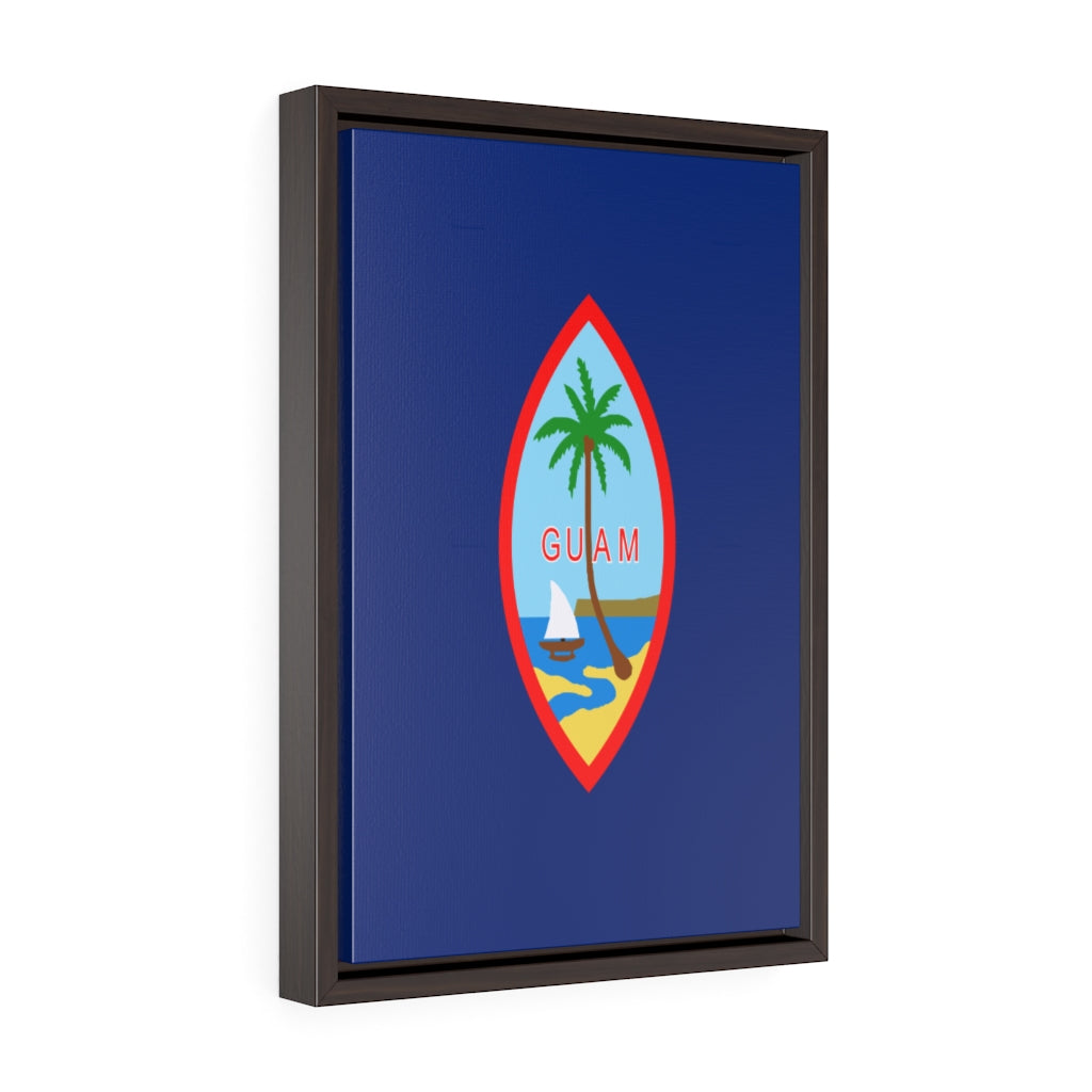 GUAM Vertical Framed Premium Gallery Wrap Canvas