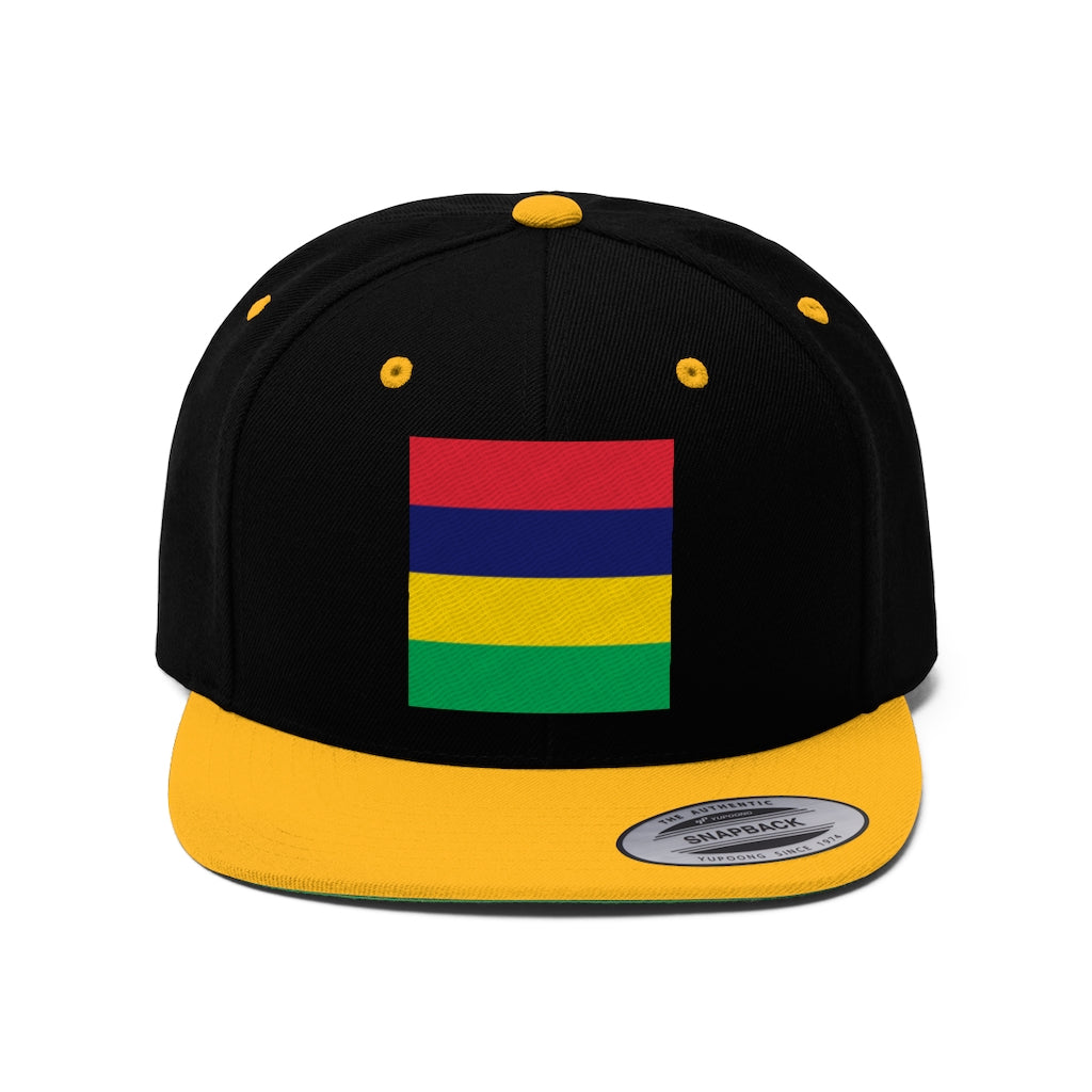 MAURITIUS Unisex Flat Bill Hat