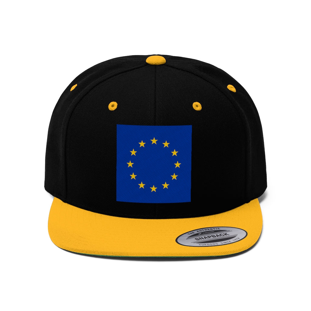 EUROPE Unisex Flat Bill Hat