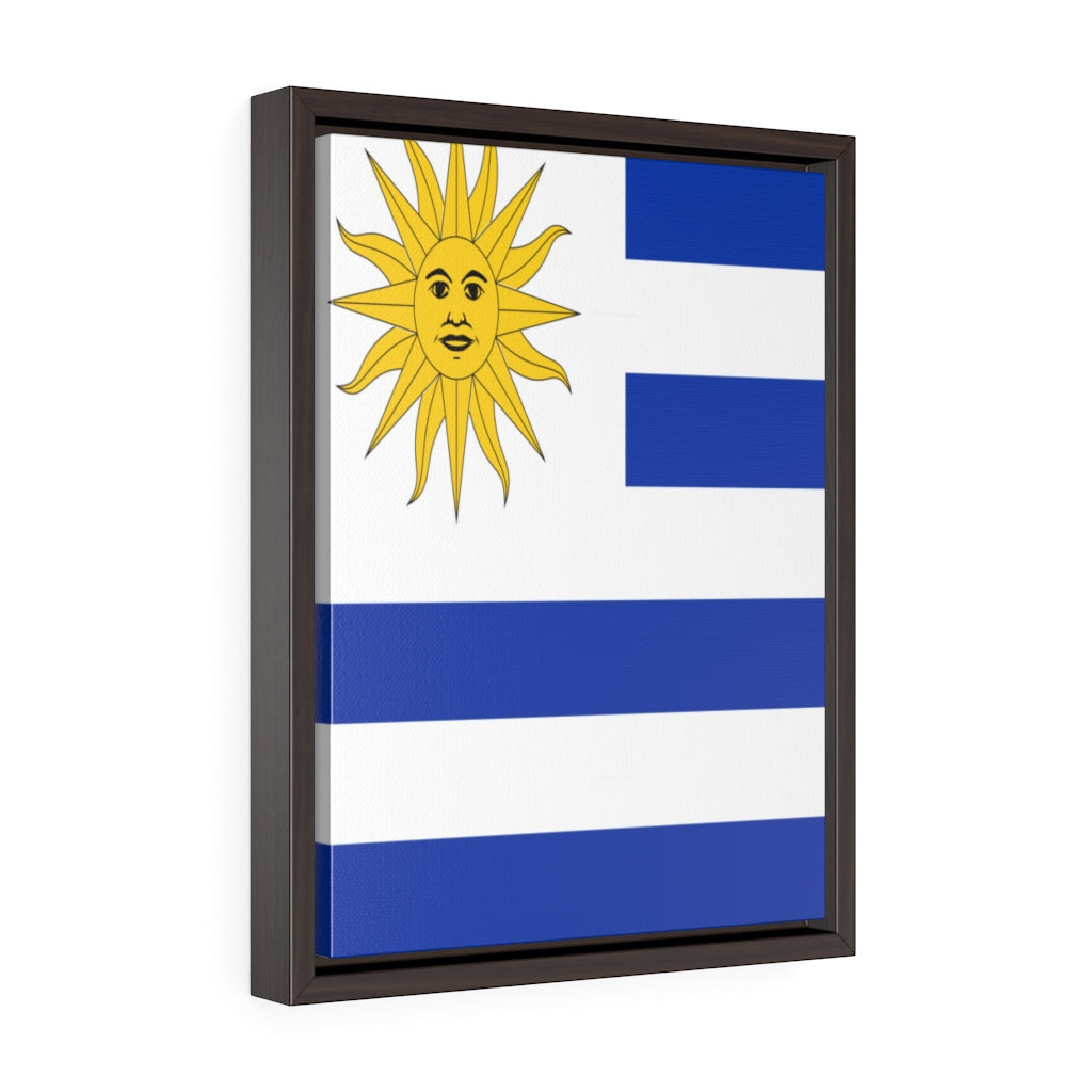 URUGUAY Vertical Framed Premium Gallery Wrap Canvas