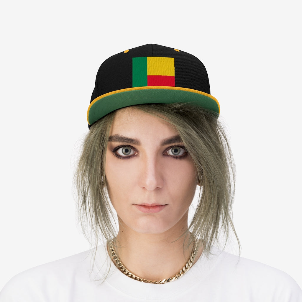 BENIN Unisex Flat Bill Hat