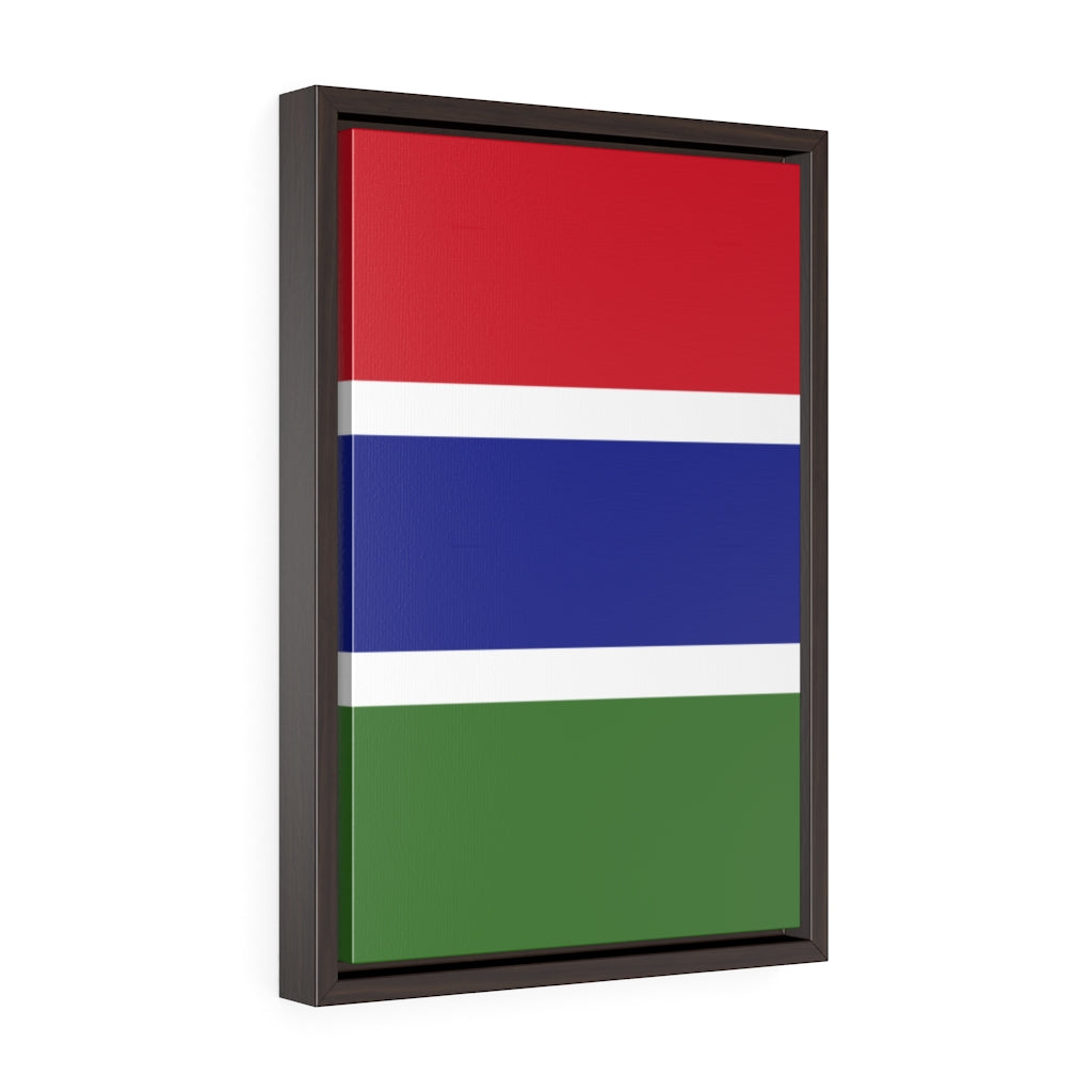 GAMBIA Vertical Framed Premium Gallery Wrap Canvas