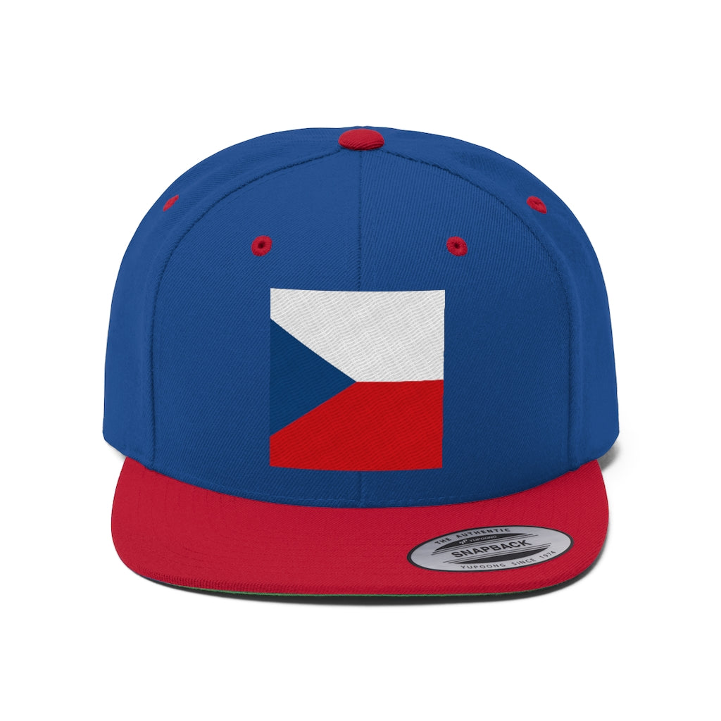 CZECH REPUBLIC Unisex Flat Bill Hat