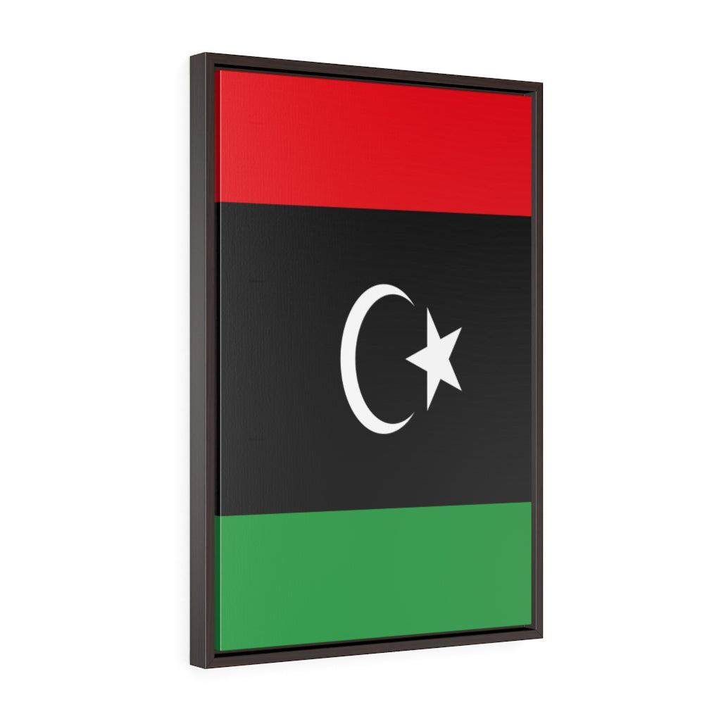 LIBYA Vertical Framed Premium Gallery Wrap Canvas