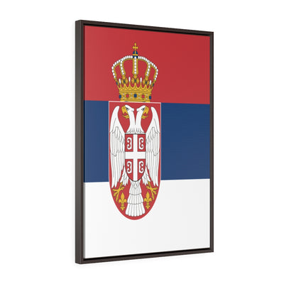 SERBIA Vertical Framed Premium Gallery Wrap Canvas