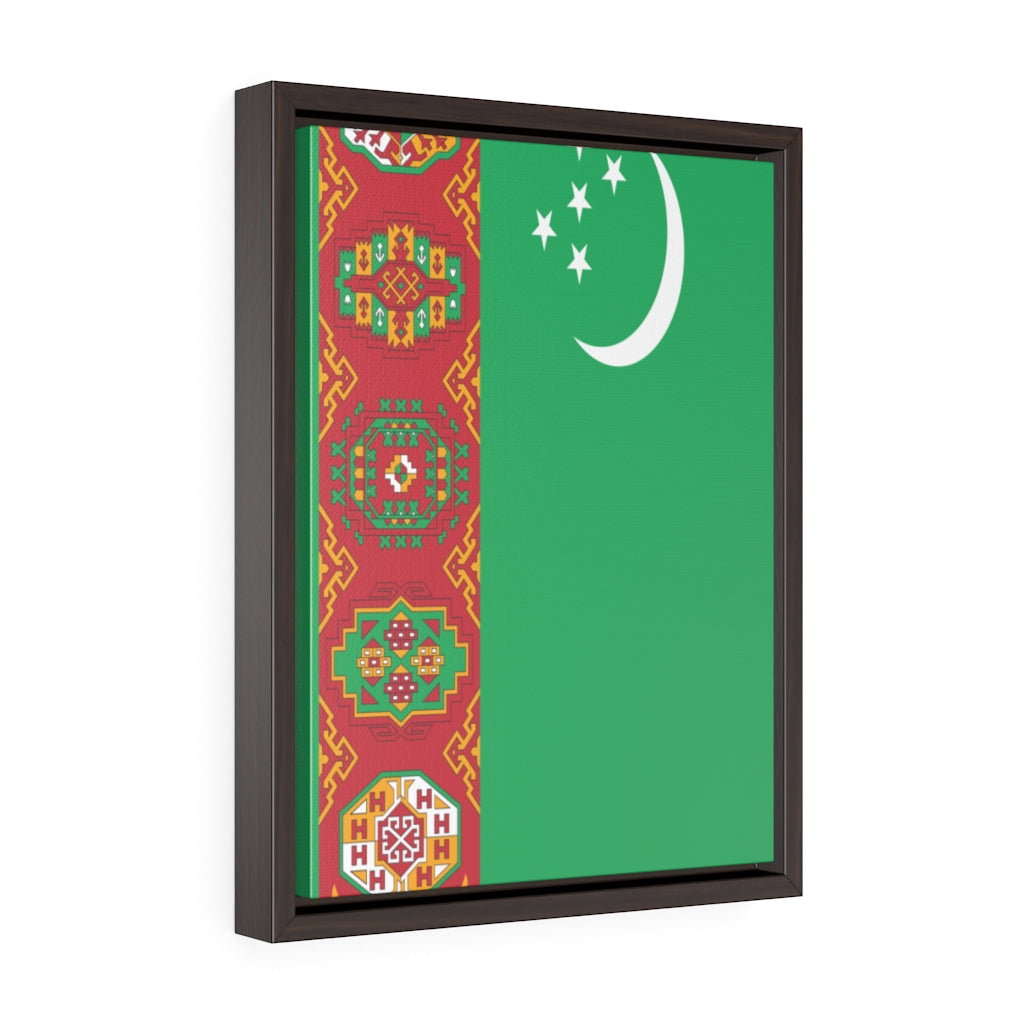 TURKMENISTAN Vertical Framed Premium Gallery Wrap Canvas