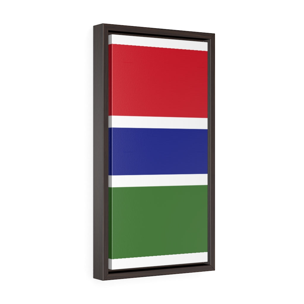 GAMBIA Vertical Framed Premium Gallery Wrap Canvas