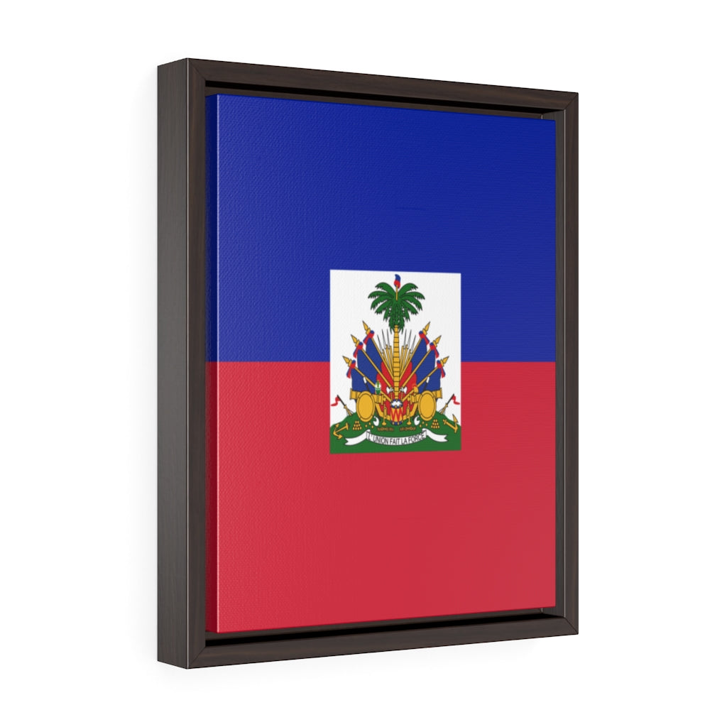 HAITI Vertical Framed Premium Gallery Wrap Canvas