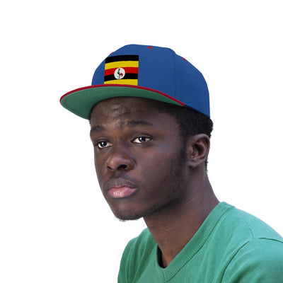 UGANDA Unisex Flat Bill Hat