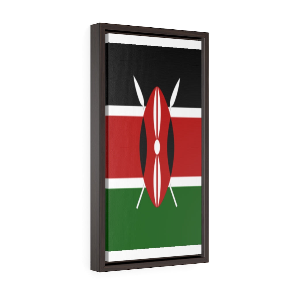 KENYA Vertical Framed Premium Gallery Wrap Canvas