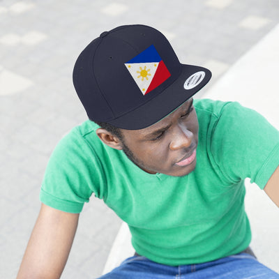 Philippines Unisex Flat Bill Hat