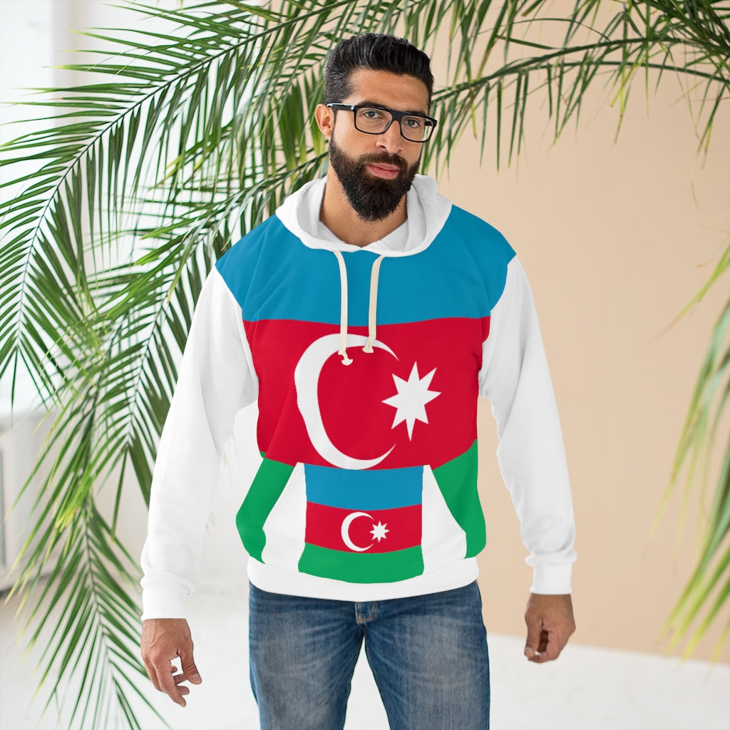 Azerbaijan AOP Unisex Pullover Hoodie