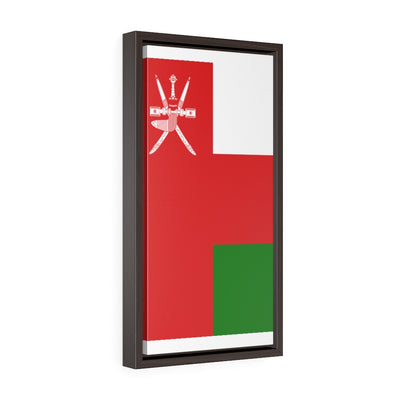 OMAN Vertical Framed Premium Gallery Wrap Canvas