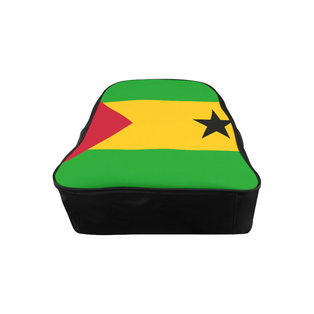 SAO TOME FLAG School Backpack