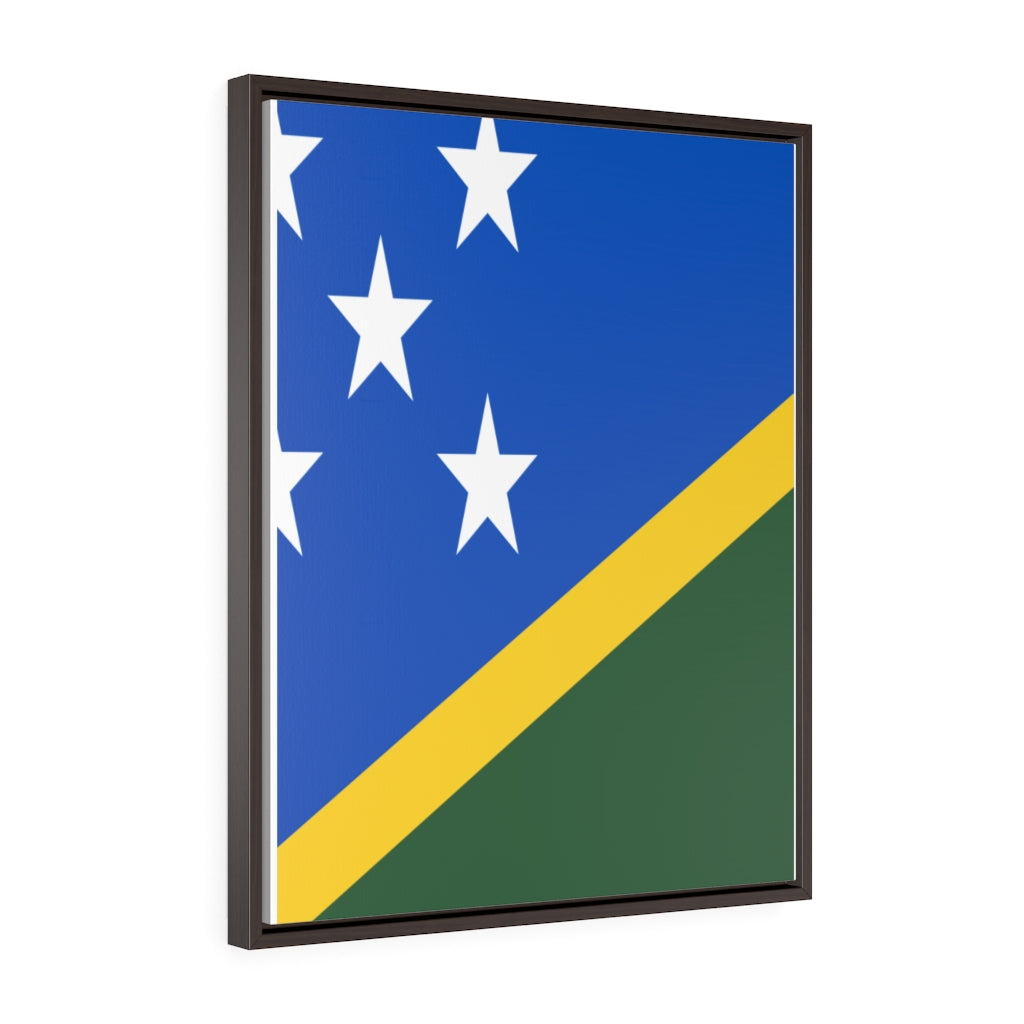 SOLOMON ISLANDS Vertical Framed Premium Gallery Wrap Canvas