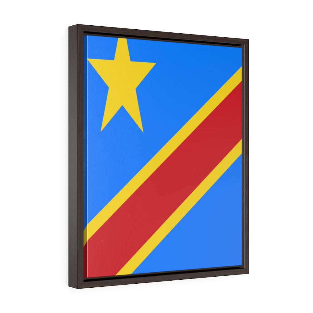 CONGO DEMOCRATIC Vertical Framed Premium Gallery Wrap Canvas