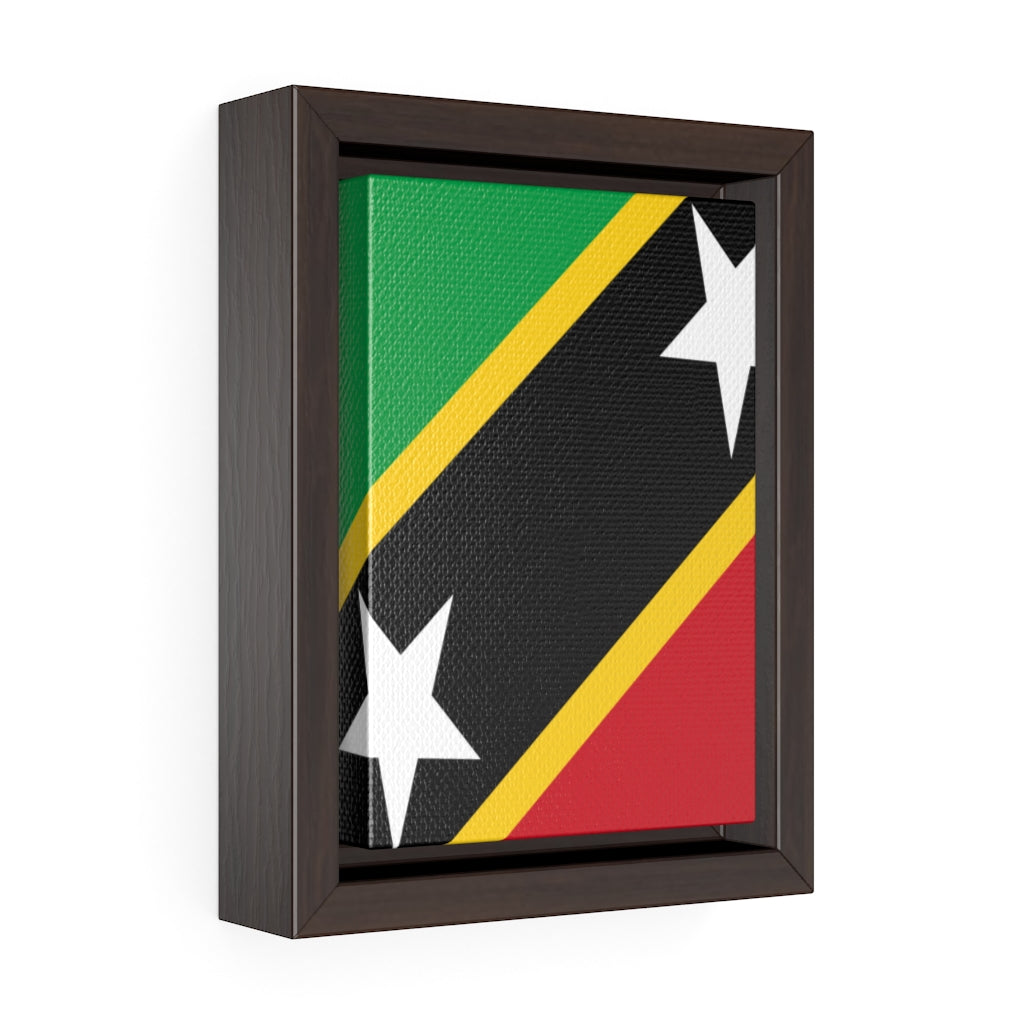 SAINT KITTS AND NEVIS Vertical Framed Premium Gallery Wrap Canvas