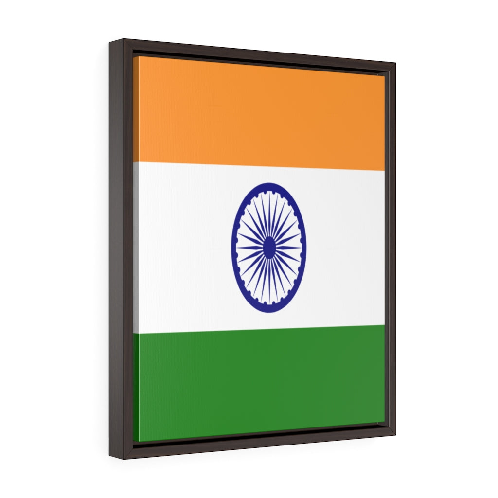 INDIA Vertical Framed Premium Gallery Wrap Canvas