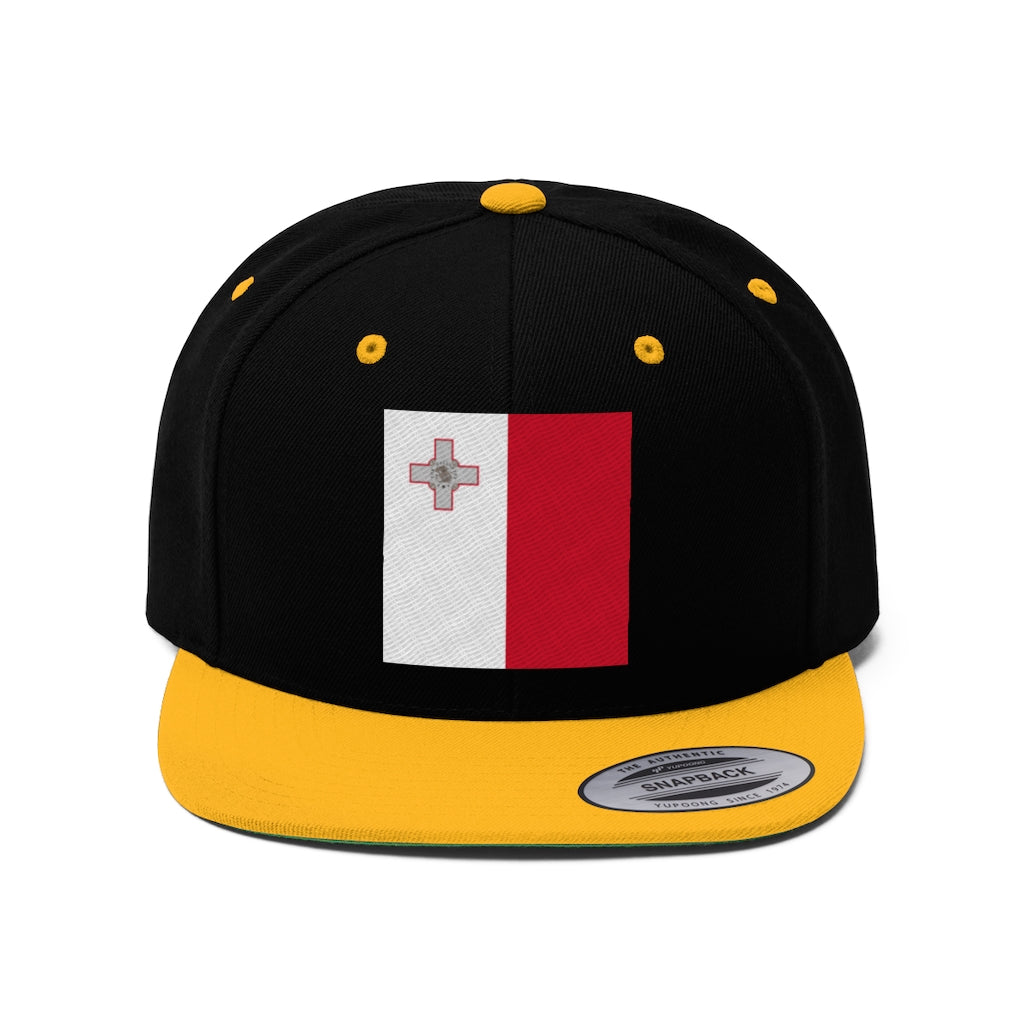 MALTA Unisex Flat Bill Hat