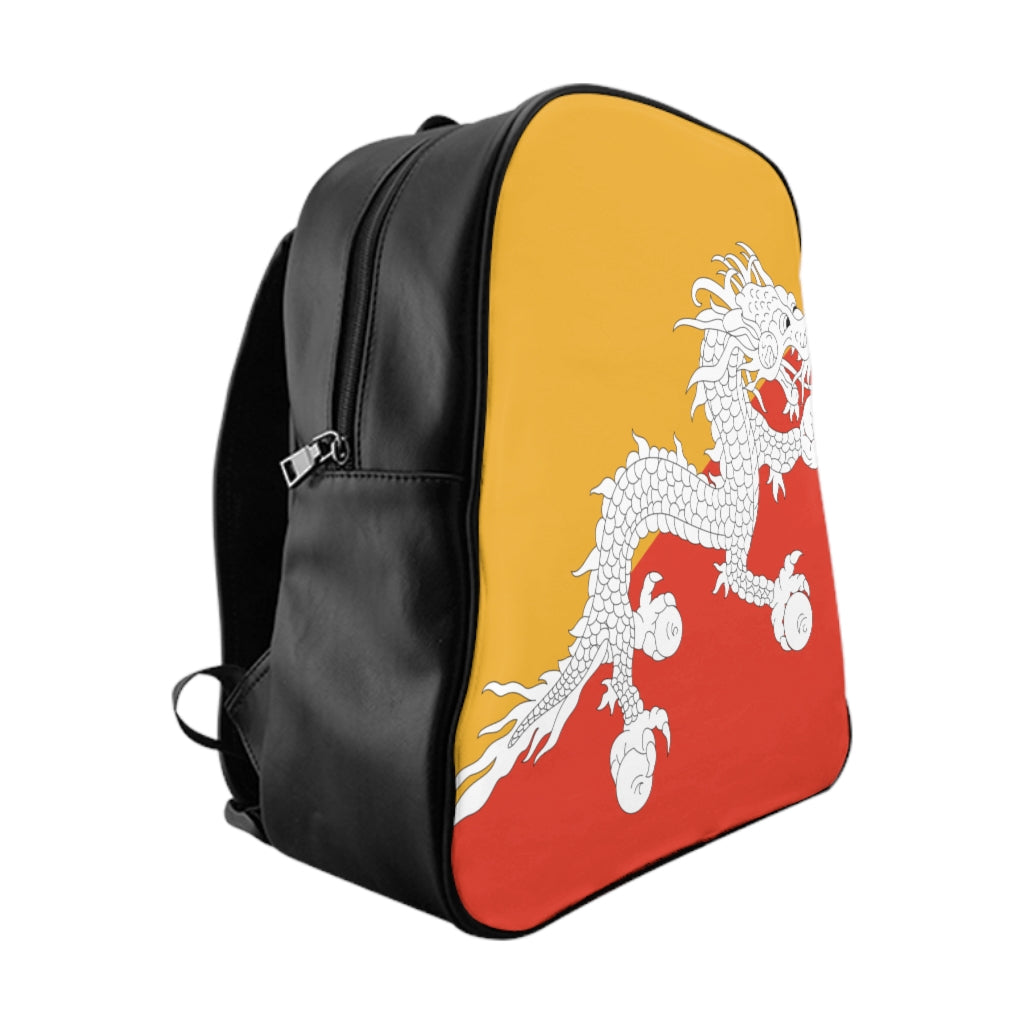 BHUTAN FLAG School Backpack