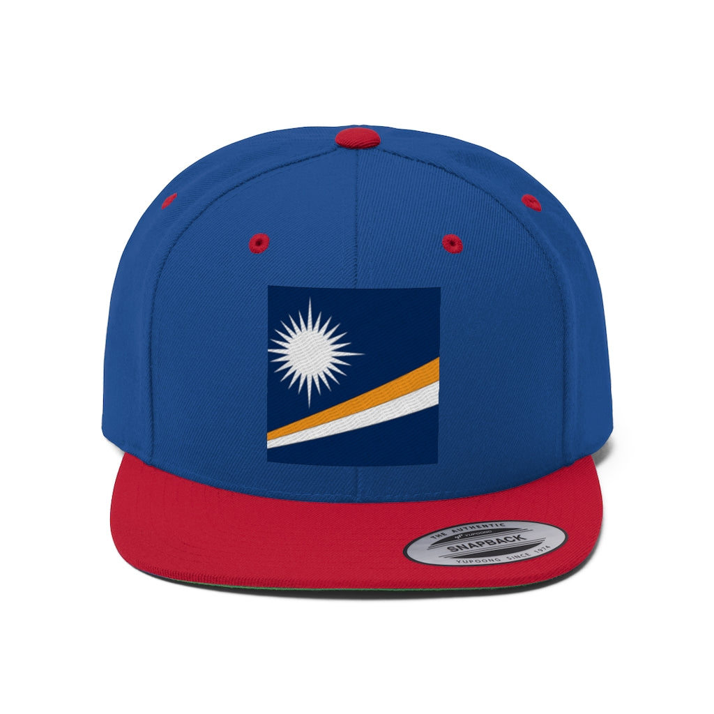 MARSHALL ISLANDS Unisex Flat Bill Hat