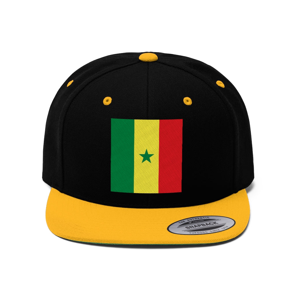 SENEGAL Unisex Flat Bill Hat